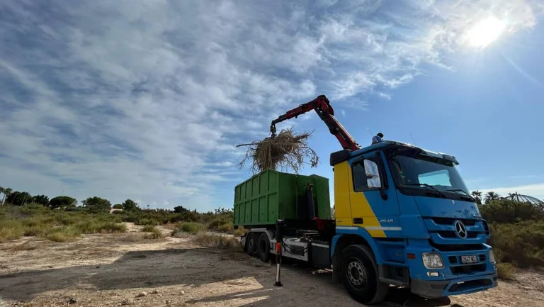 Elche limpia sus barrancos ante la amenaza de lluvias torrenciales