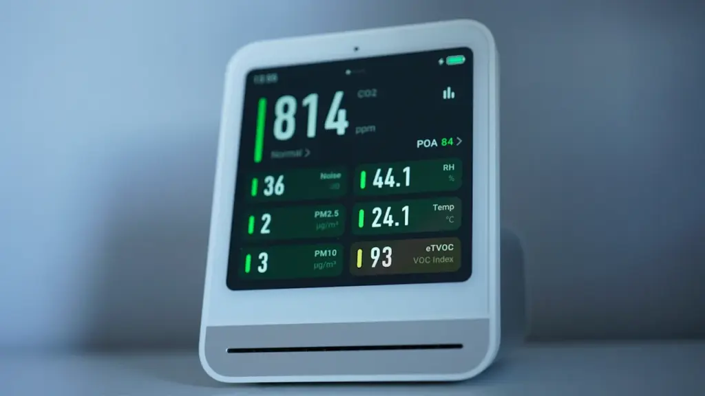 Contador de consumo energético mostrando datos digitales detallados en un entorno doméstico.